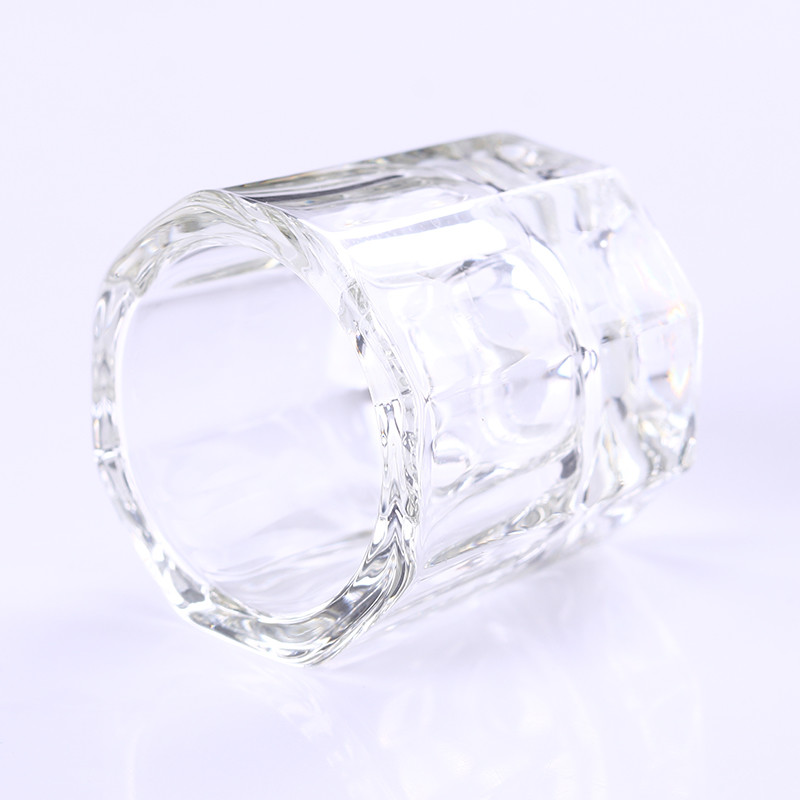 Glass Crystal Bowl Cup Dappen Dish Arcylic Nail Art Liquid Powder Container