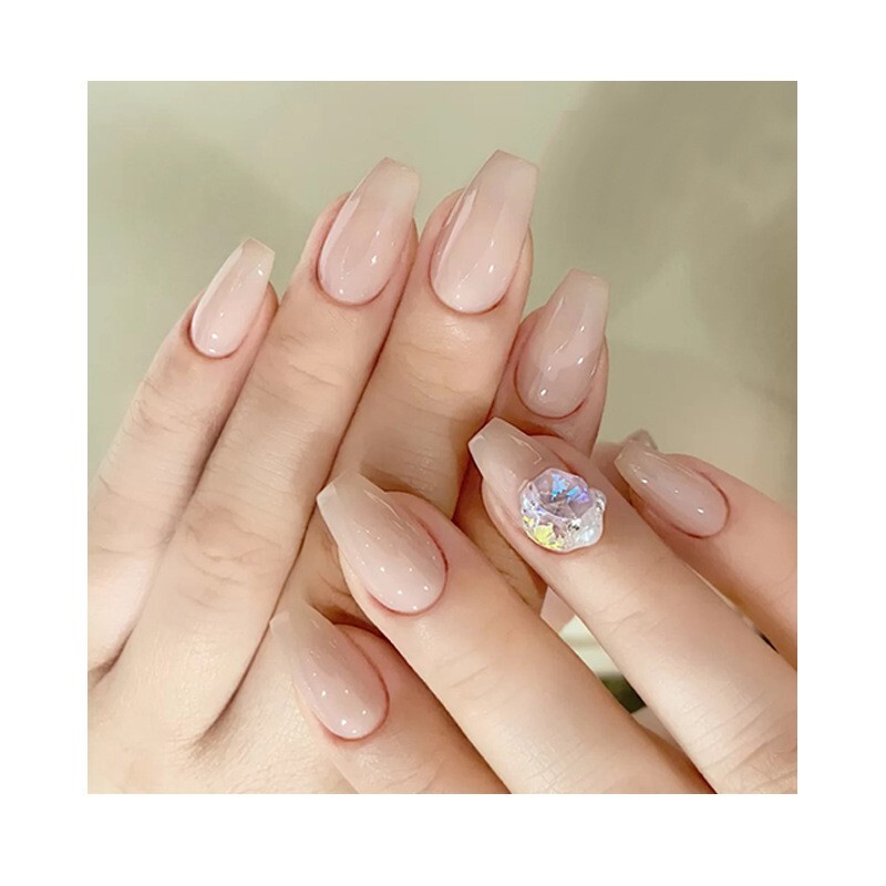 Ballerina Coffin Fake Nails Flat Full Cover Artificial False Nail Tips 500pcs