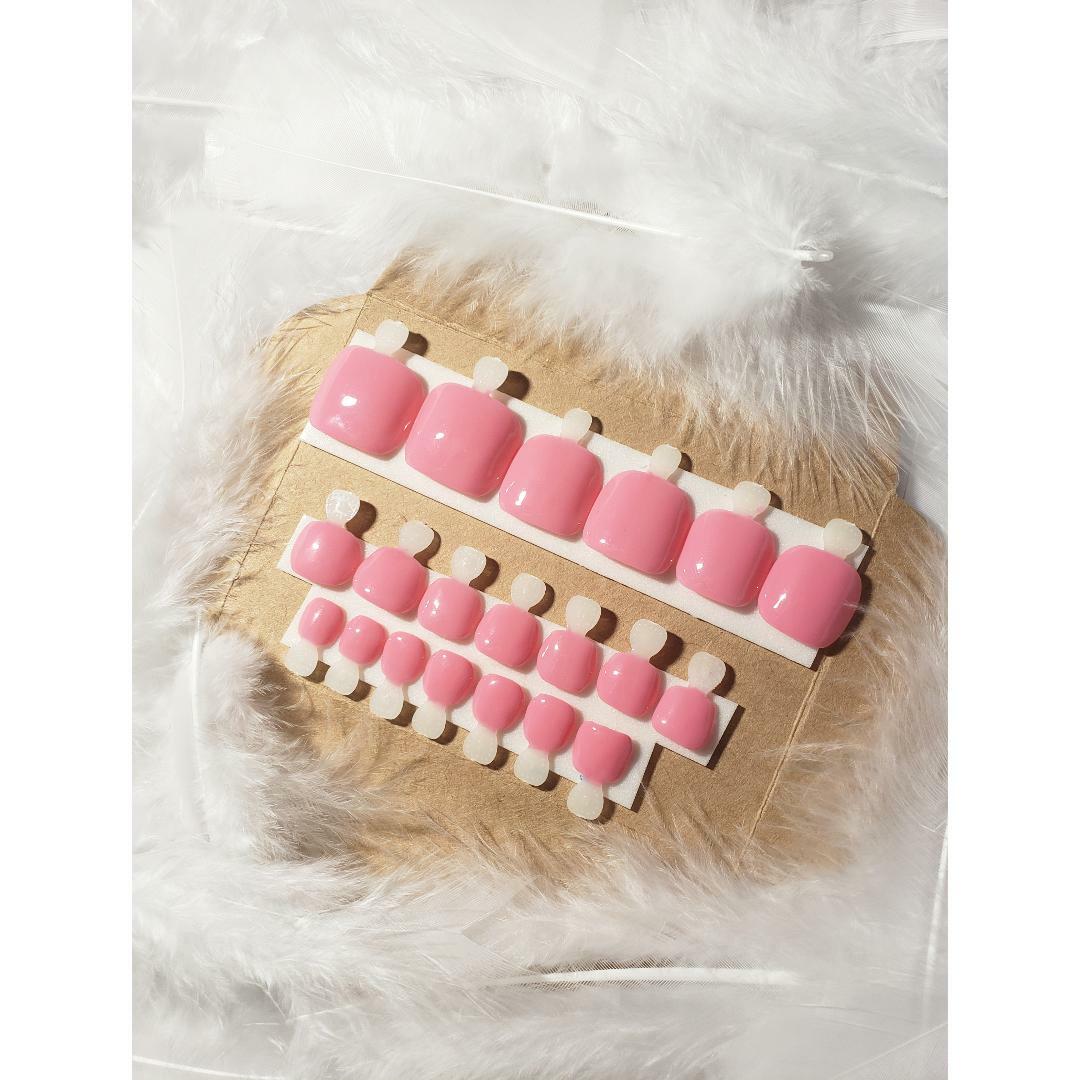 Gel Press on Toenails select your color (Pinks), Press On Toenails Short