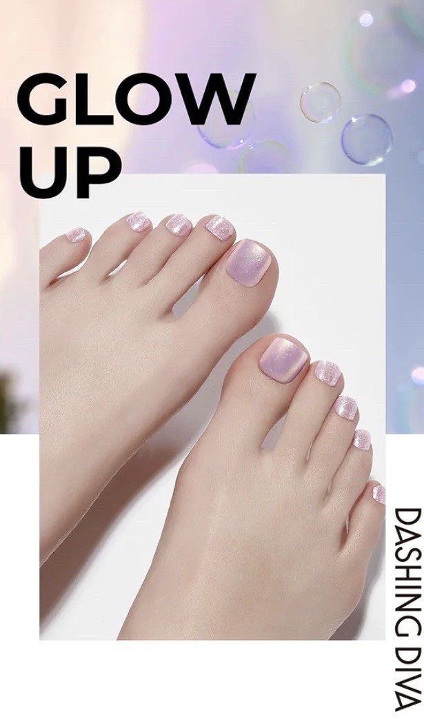DASHING DIVA Magic Press Pedi-Milky Purple Shine (🇺🇸 US Free Shipping)