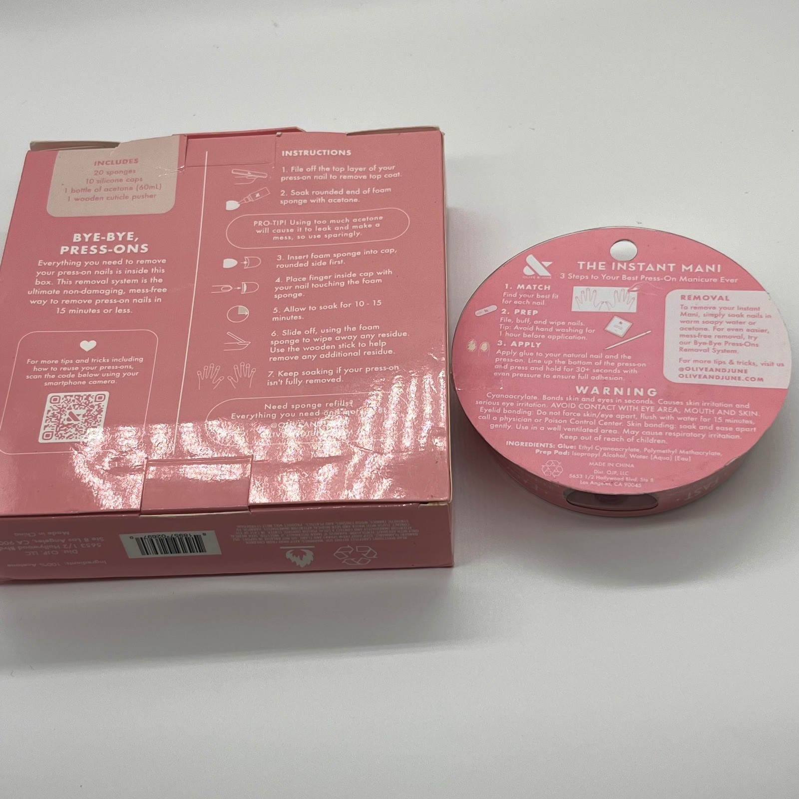Olive & June Press On Nails And Removal System You’re Invited Purple Medium Oval