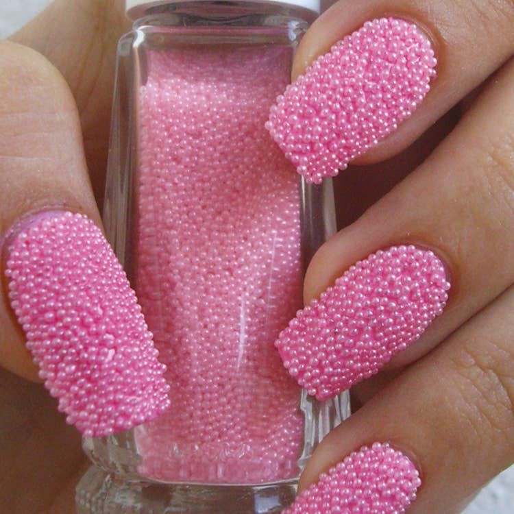 Pink Caviar Nail Beads – 3D Nail Art Decoration Layla Cosmetics