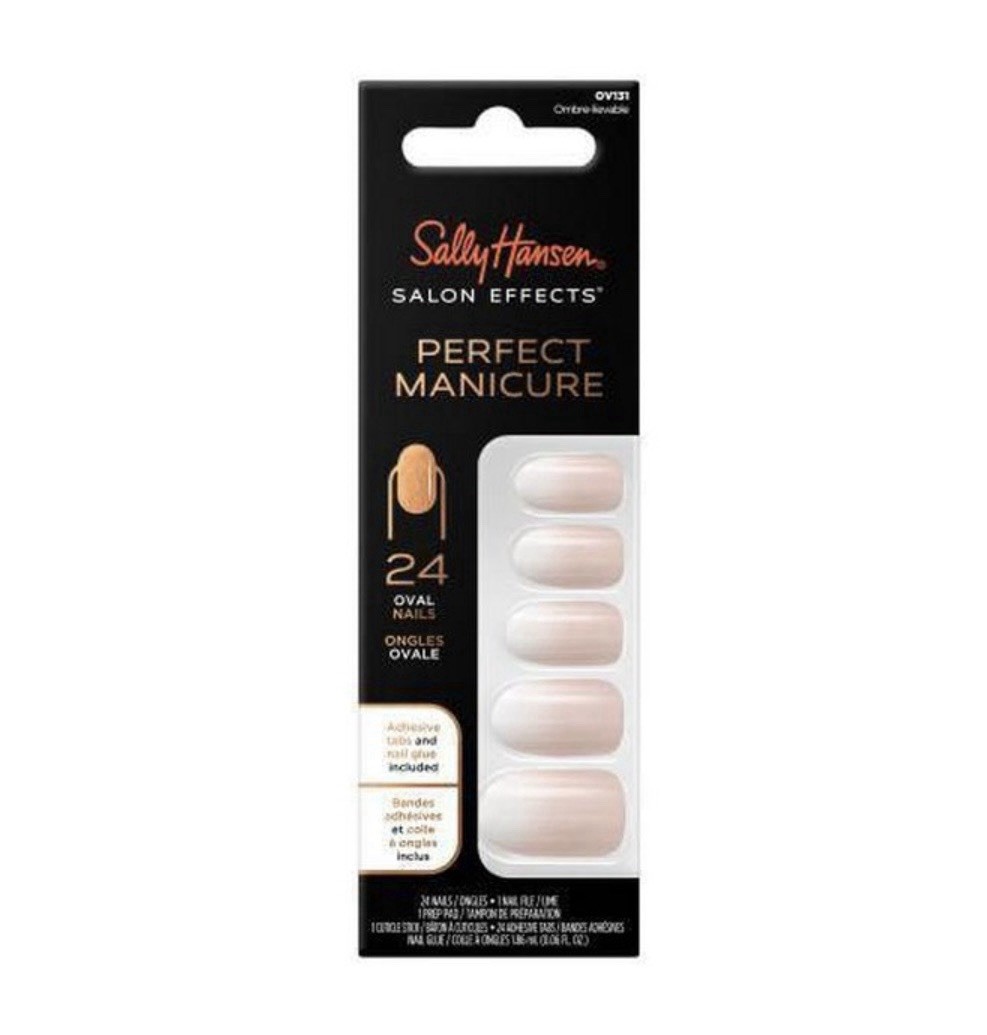 2pk Sally Hansen Salon Effects Perfect Manicure Medium Oval/Ombre-lievable OV131