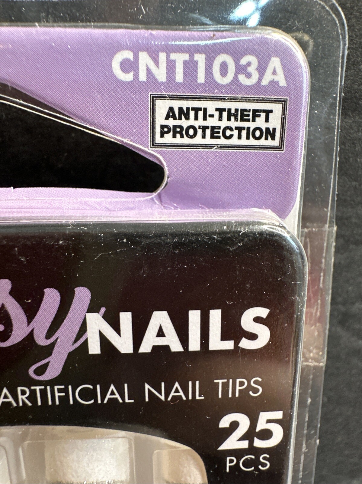 LA Colors Classy Nails Nude French White Tip Silver Glitter Stripe 25 Pieces NEW