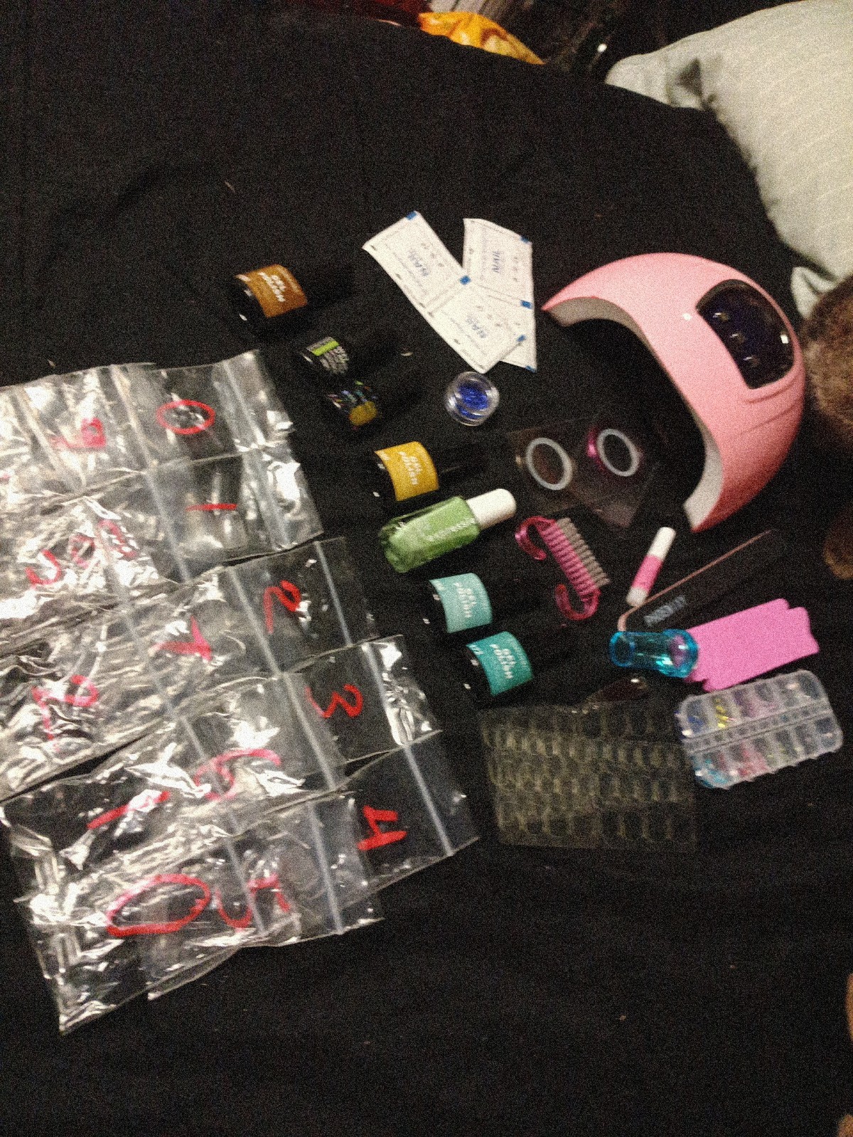 Nail Art with Nail Dryer Crafts Diy Manicure Nail Decoration