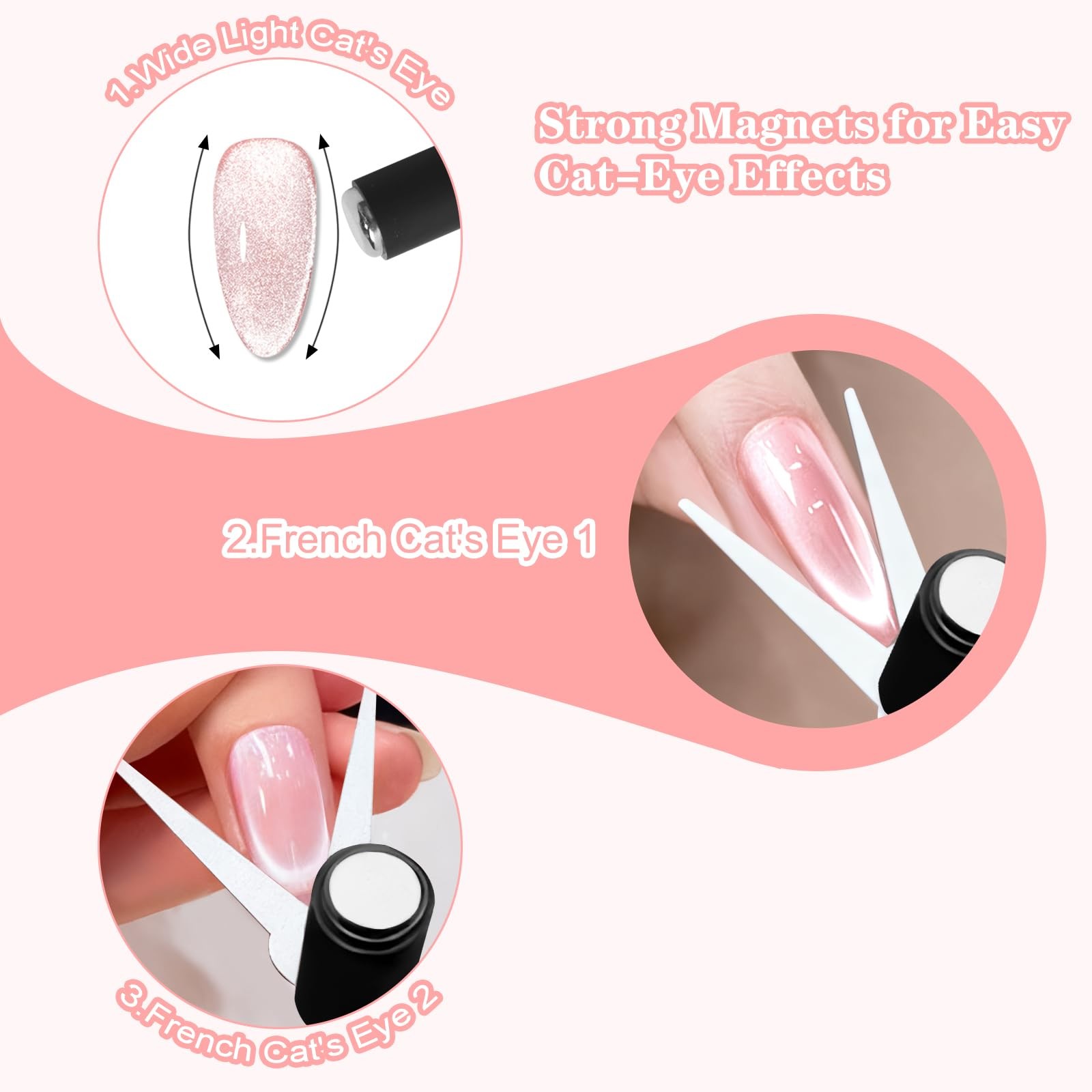 Double-head French Nail Magnet Tool for Home DIY, Salon, Studio, Nail Art Tools