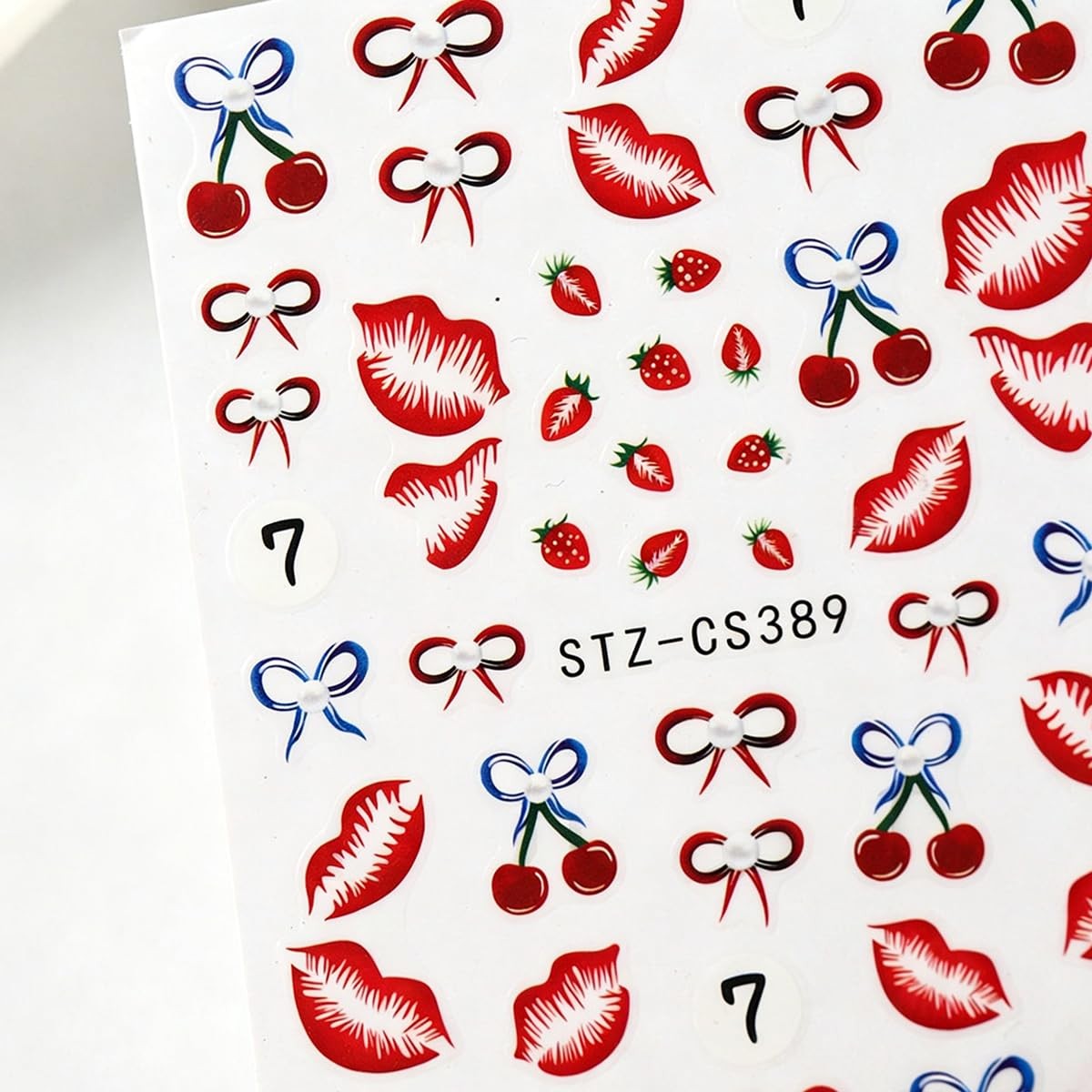 Strawberry Nail Art Stickers Style-style4