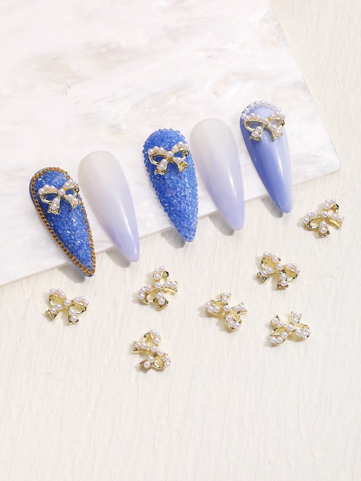 10pcs 3D Bow Design Nail Art Decoration Nail Art Charms Manicure Decoration Nail