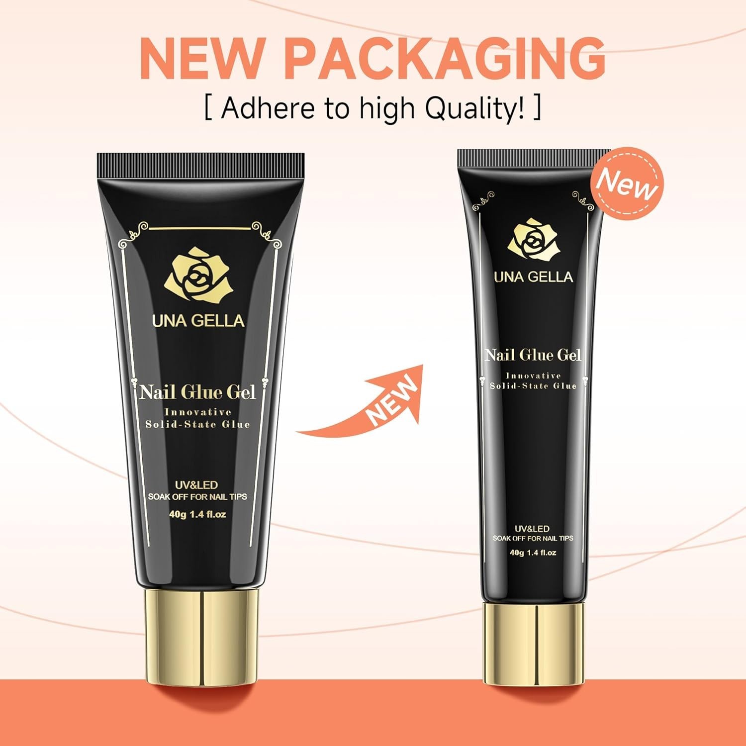 40g Strong Gel Nail Glue: Quick Drying & Safe Adhesive for Nail Extensions