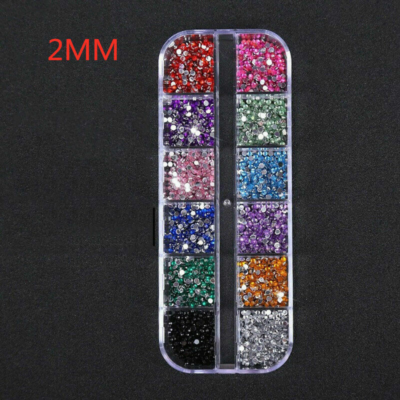 3000pcs Teardrop Nail Art Gems Rhinestones Decoration for UV Gel Acrylic Fashion
