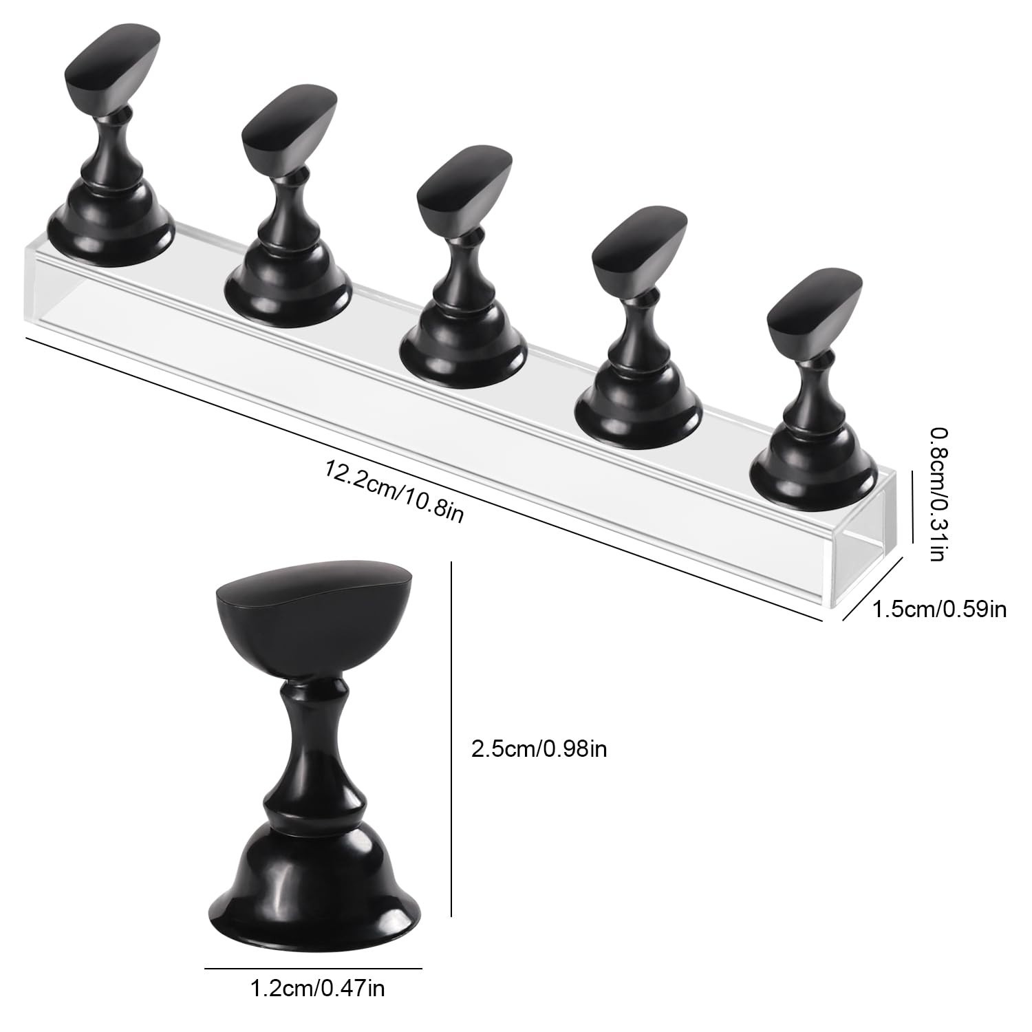 Magnetic Acrylic Nail Practice Stands – Perfect for Professionals & Beginners