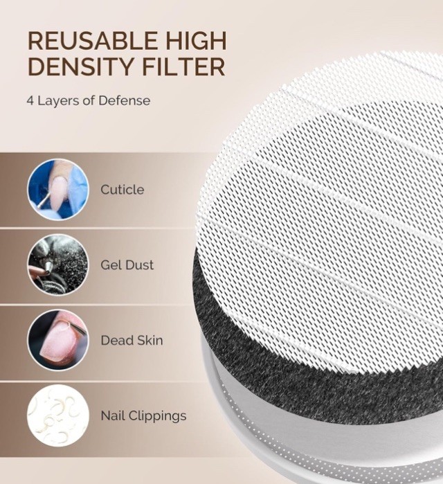 Melodysusie S Series SProR Nail Dust Collector with Reusable Filter READ