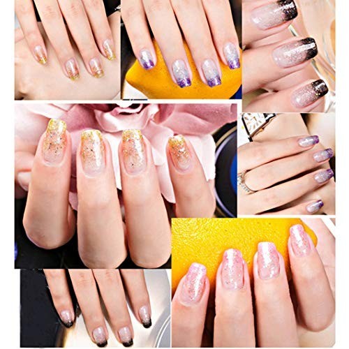 Holographic Glitter Superfine Powder 12 Colors Mixed Iridescent Nail Art