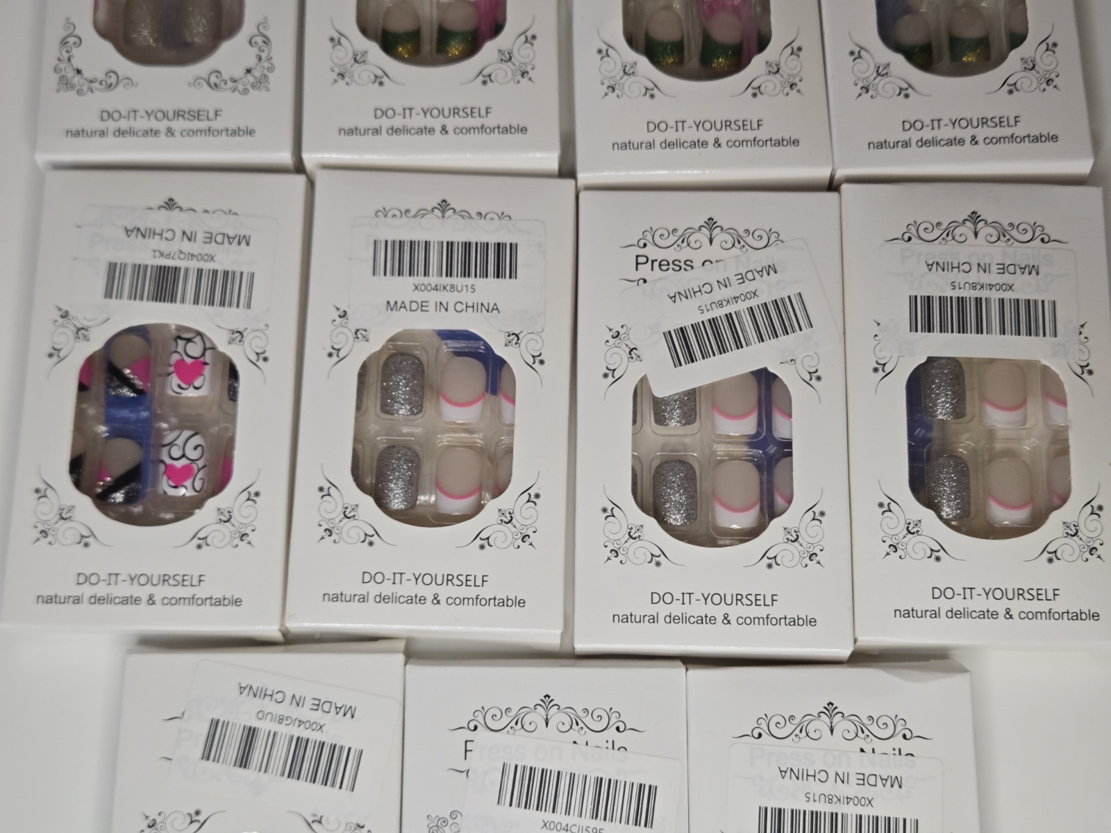 False Nails Beautiful Nail Do It Yourself Kit, 14 Packs