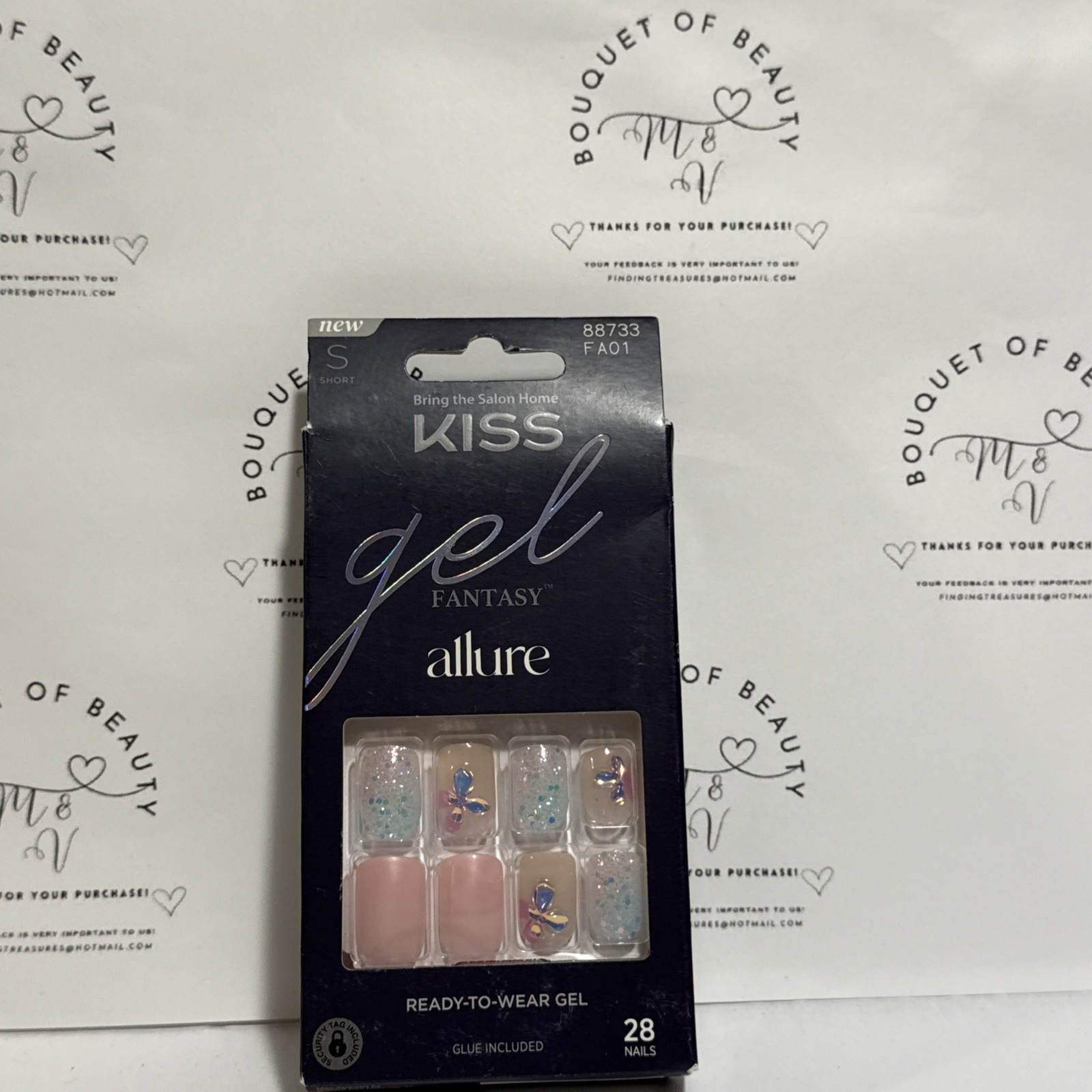 Kiss Gel Fantasy Nails Allure Sculpted 28 FA01 88733