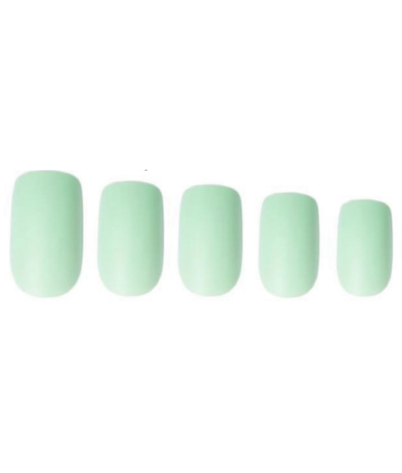 Red Aspen Nail Holding Hands with Hollis Matte Medium Square Mint Green B6n