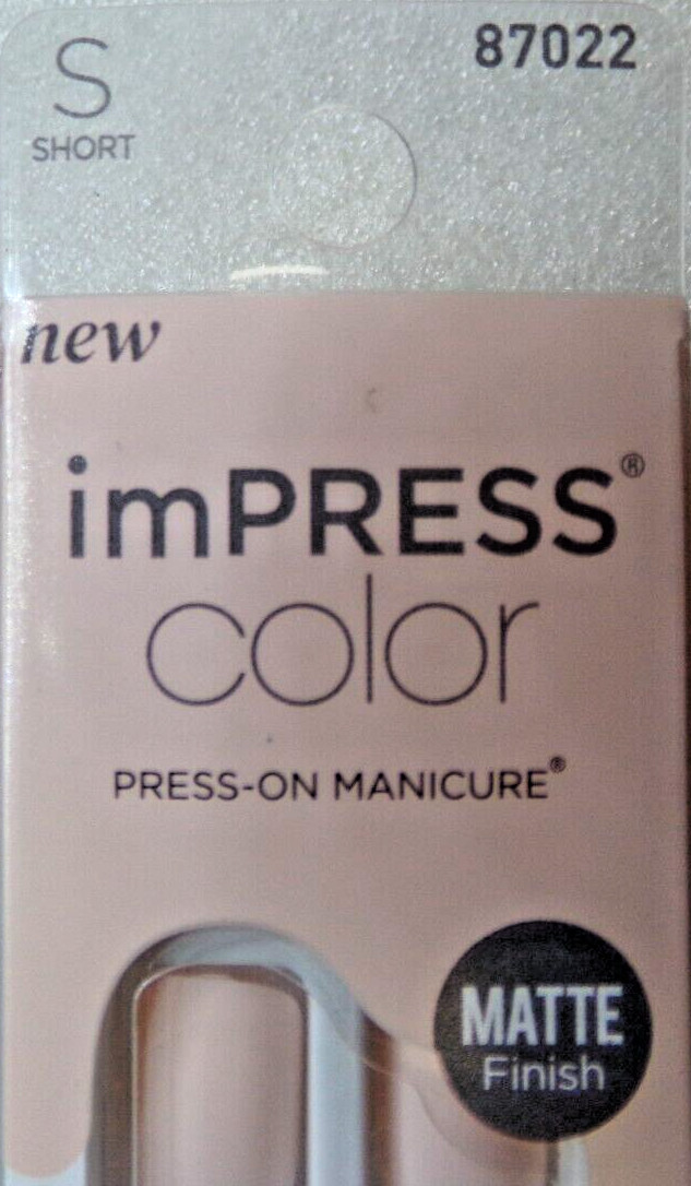 IMPRESS NAILS PRESS ON SHORT Matte Pink “Lovely”