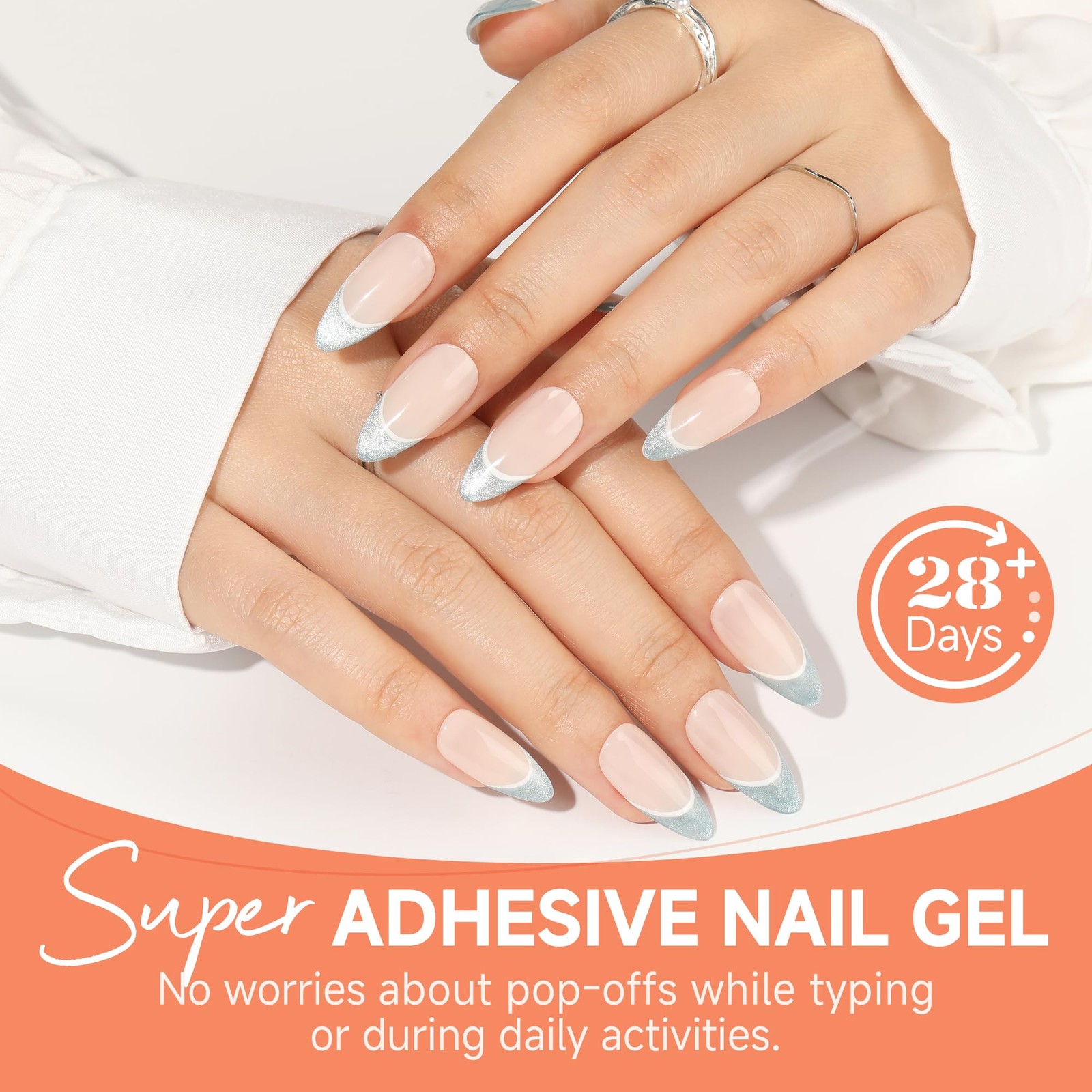 UNA GELLA Gel Nail Glue,30g U V/LED Lamp Required Super Strong Wide, Clear
