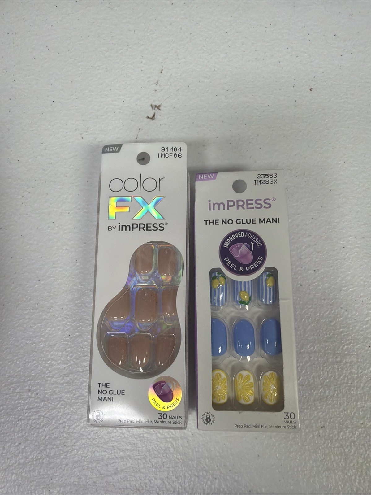No Glue Mani Press On Nails Starstruck Squoval 30 Nails 91404/23553 Both