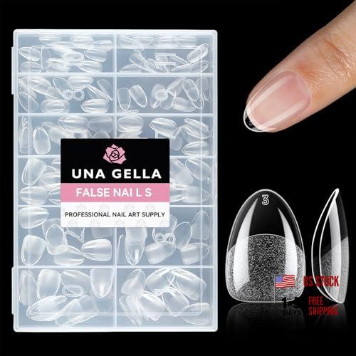 Full Cover 216pcs of Extra Short Almond Nail Tips