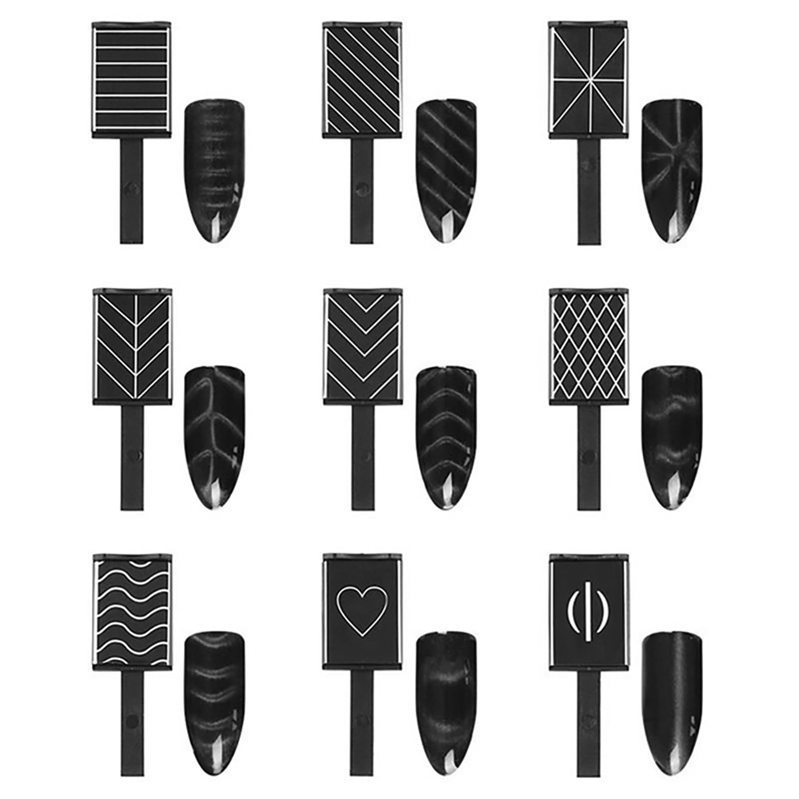 DANNEASY 60pcs Cat Eye Nail Magnet for Art, Gel Polish Kit1