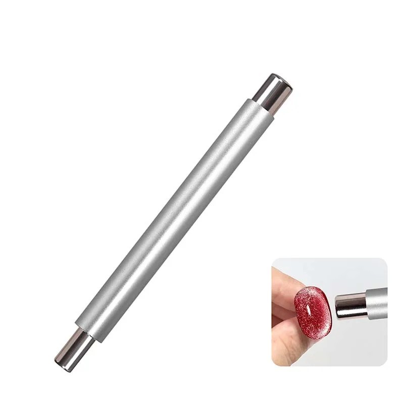 Round Steel Magnetic Stick Double Head Cat Eye Magnet Pen Nail Tool
