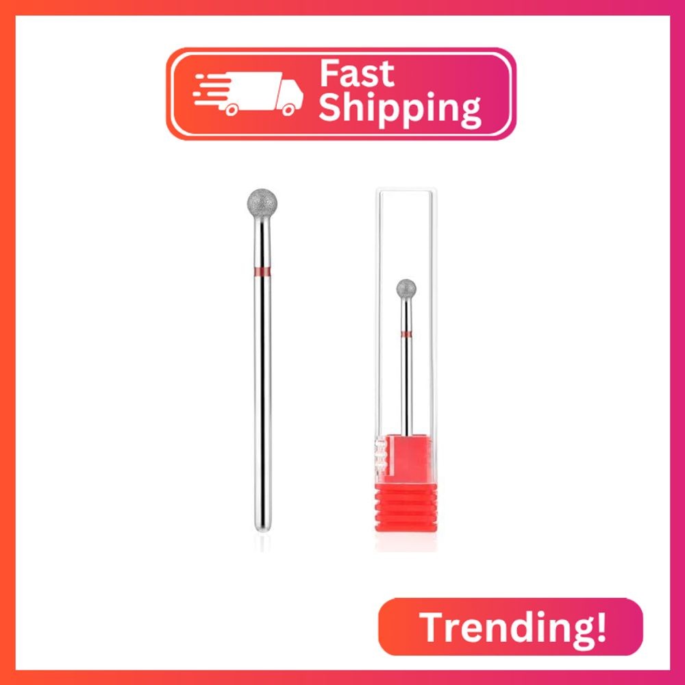 WLLHYF Nail Drill Bits, Ball Shape Nail Cleaner Professional Stainless steel Cut