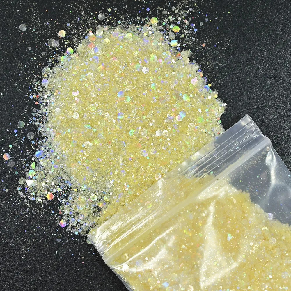 50grams Nail Diamond Glitter Sequins 21color White Symphony