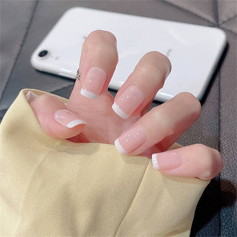 24Pcs False Nails Wearable Fake Nails Acrylic Nail Tips Press On Nail Full Cover