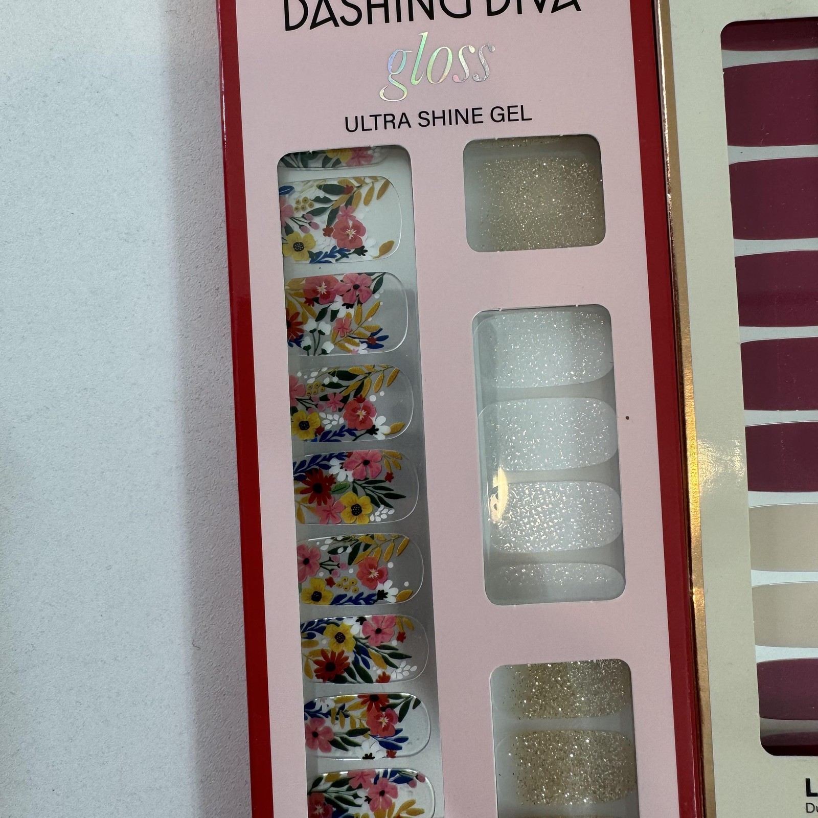 Dashing Diva Gloss Pink Gel Nail Strips 32 Ct 3 Pack Berry Bloodstone Wallflower