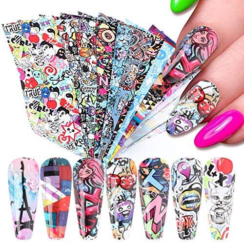 Nail Art Stickers Nail Foils Starry Sky Foil Transfer Nail Art Decals Graffiti