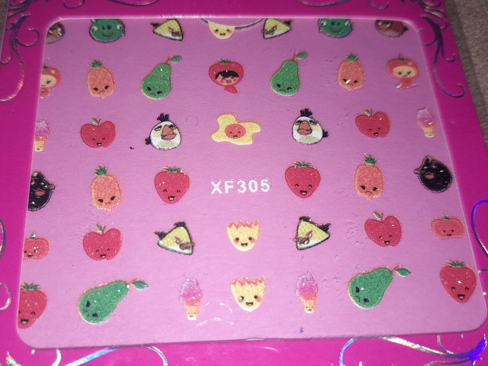 Kids Press On Nails LOT, Disney Tsum Tsum, HELLO KITTY, Fairy, Butterfly, Emoji