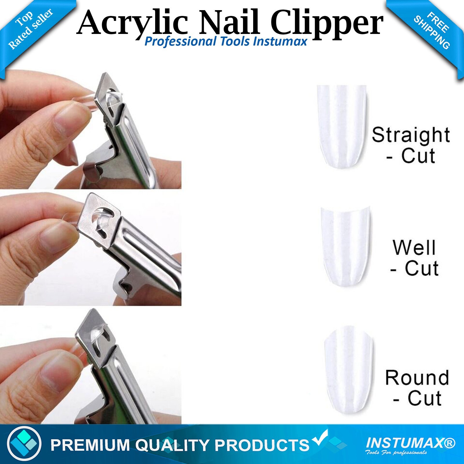 Acrylic False Nail Tip Cutter Clipper Nail Pink with Spring Manicure Tip Cutter