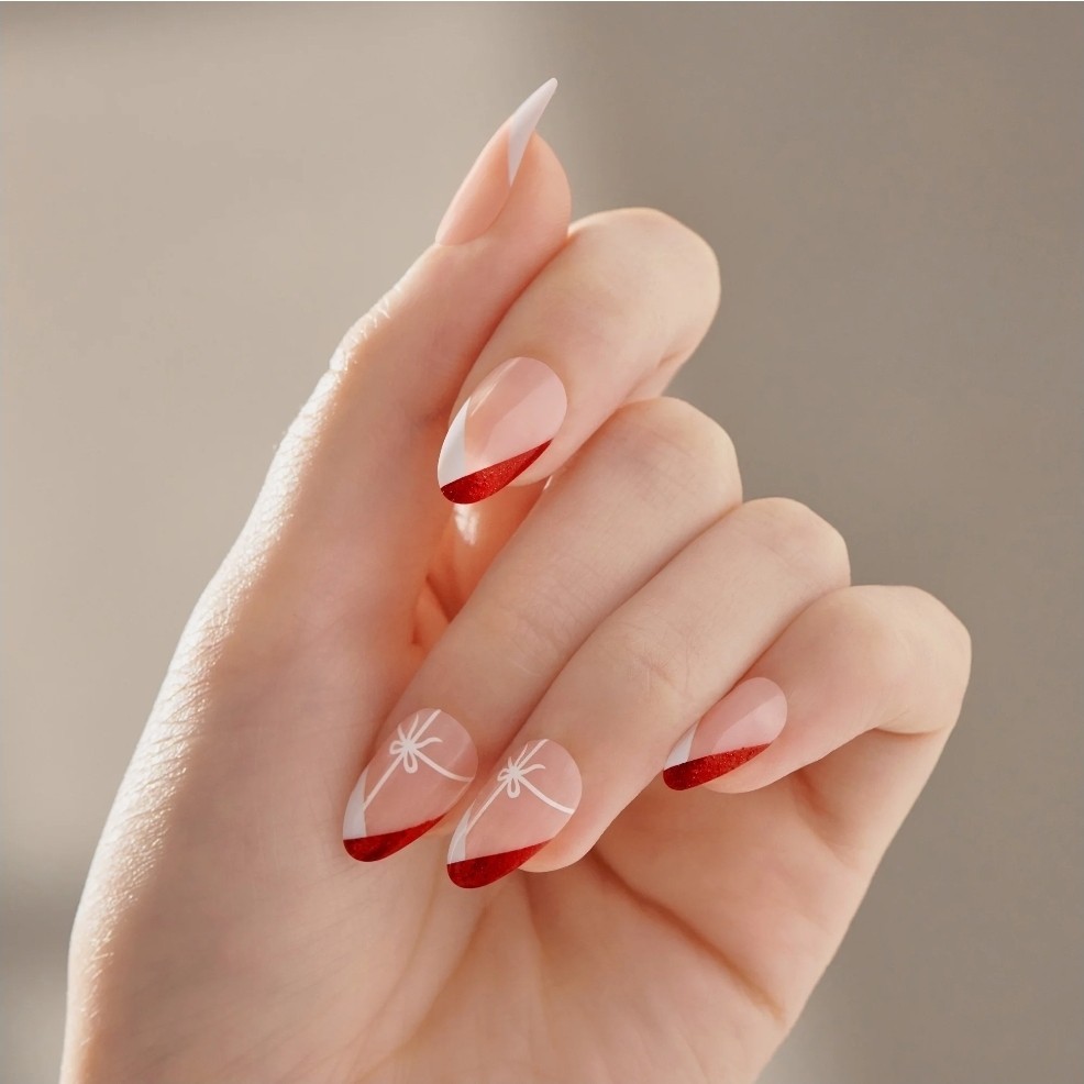 Impress Press-on Manicure Kit -Holiday Gift Set Medium Almond 93264 90 Nails