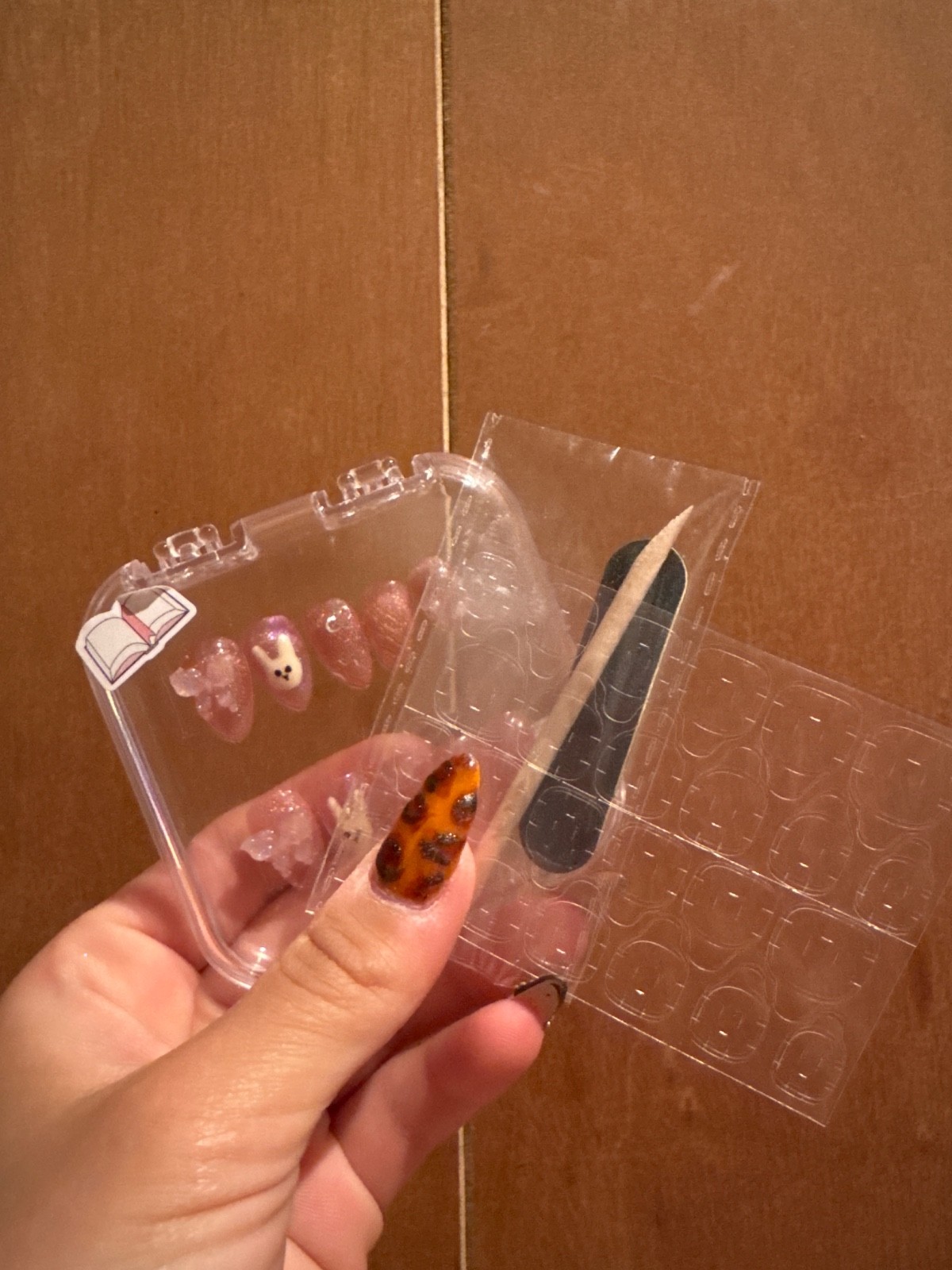 Homemade CUSTOM Press-On Nails, Oval, XS/S, Short, Pink/Sparkly, Tweens, 3D Gem