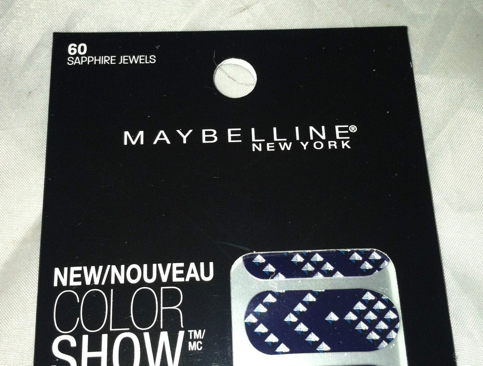 Maybelline Color Show Limited Ed. Nail Stickers *60 SAPPHIRE JEWELS * Brand New
