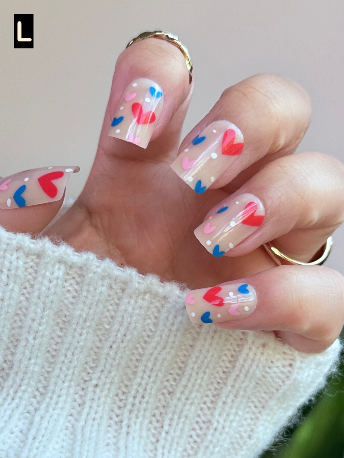 12 Boxes Flower Star French Tip Long/Mid/Short Square Press On Nails (Wholesale)