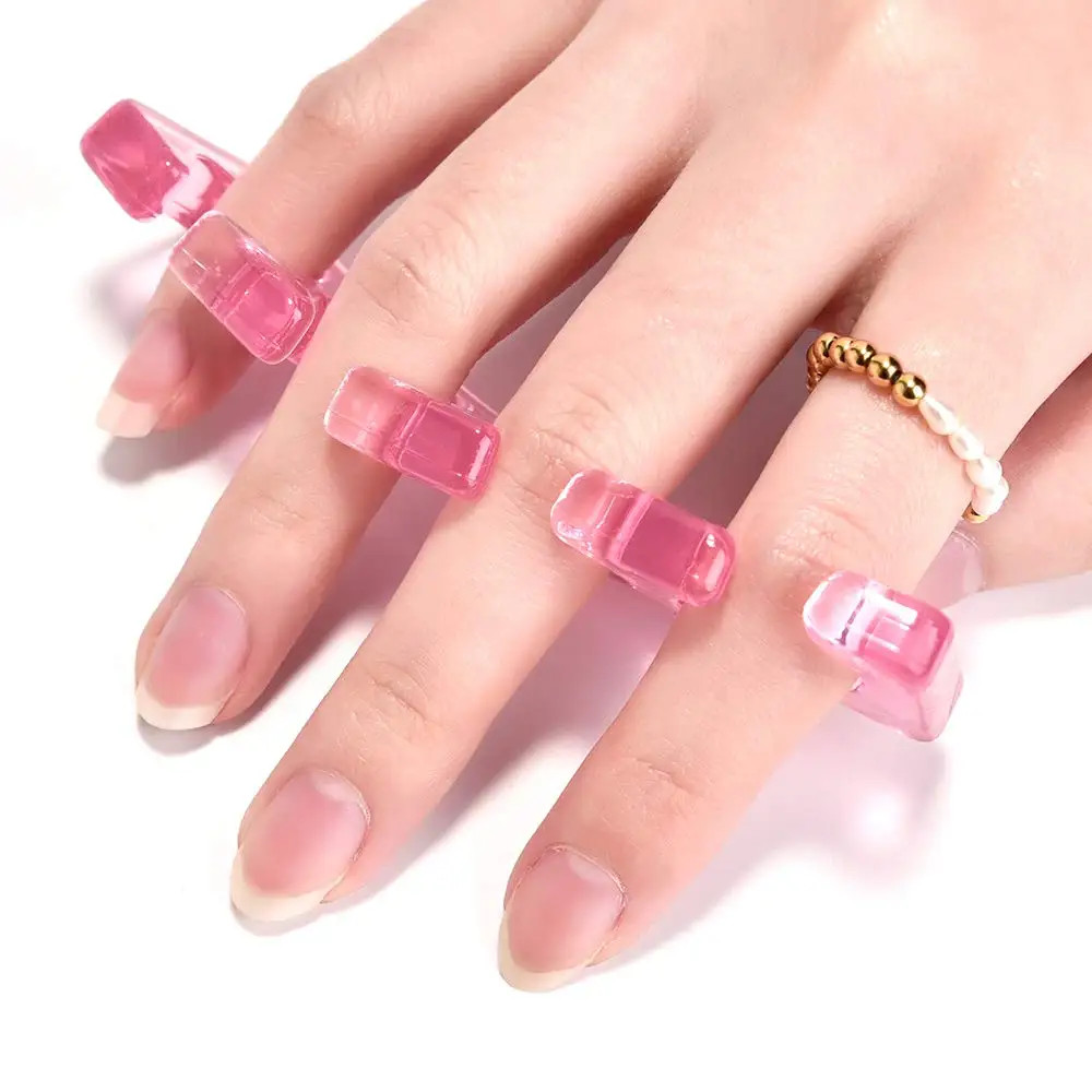 2Pcs Soft Silicone Finger Toe Separators for Nail Polish – 5 Colors