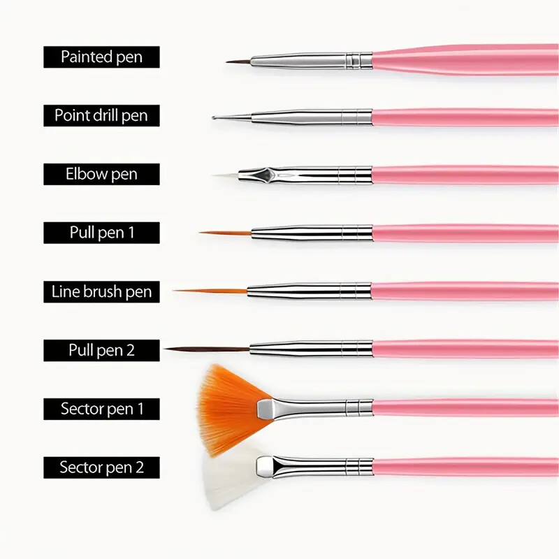 15PCS Nail Art Brush Set Design Painting Dotting Pen Tools for Nail Art DIY