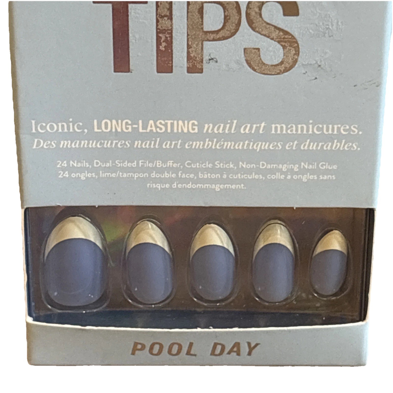 Chillhouse Chill Tips Press-On Nails “Pool Day” Glue-On Manicure NEW