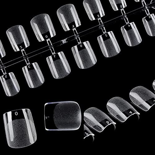 Extra Short Square Fake Nails XS 216pcs Pre-shape Extra Short XS Straight