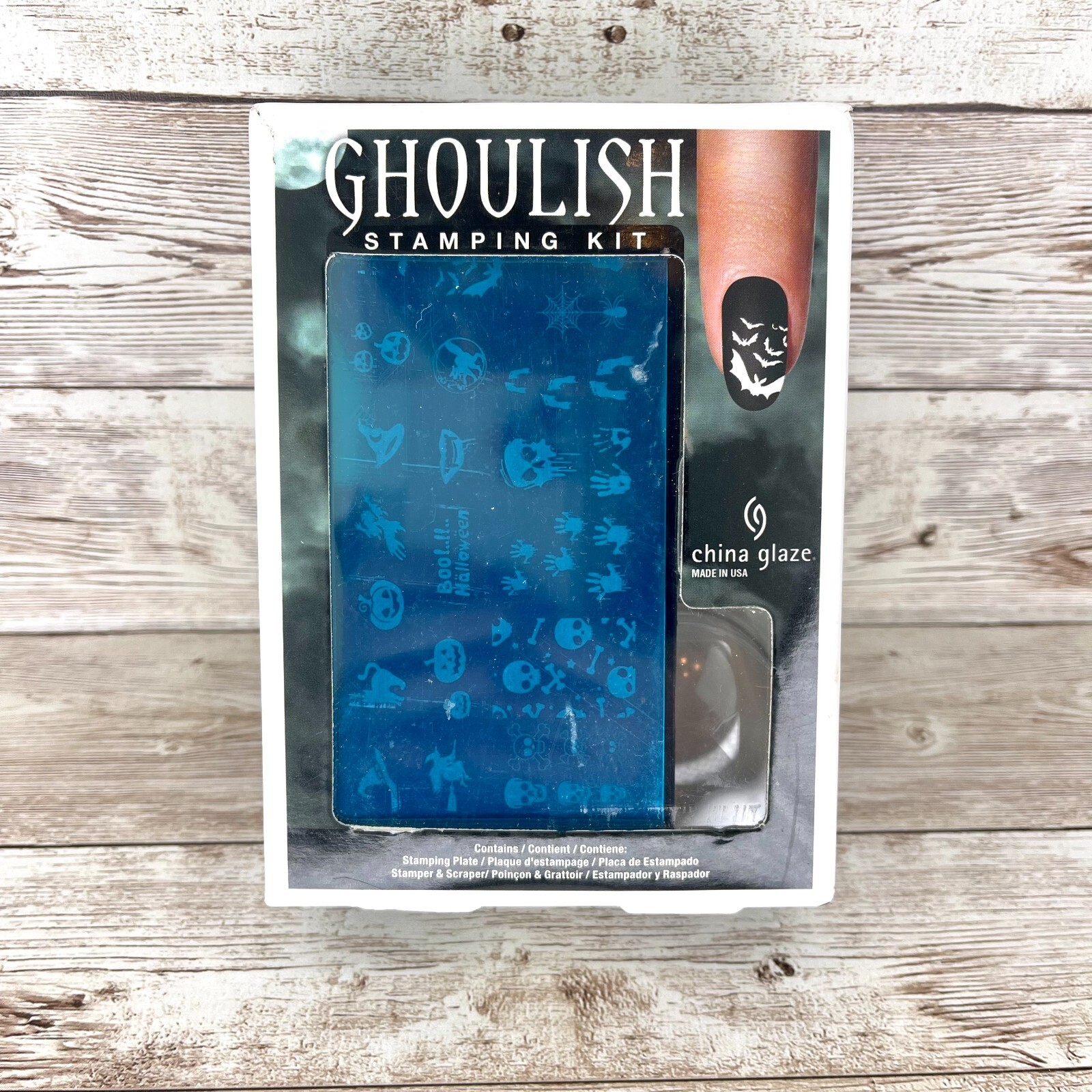 China Glaze Stamping Kit Stamping Plate Stamper & Scraper