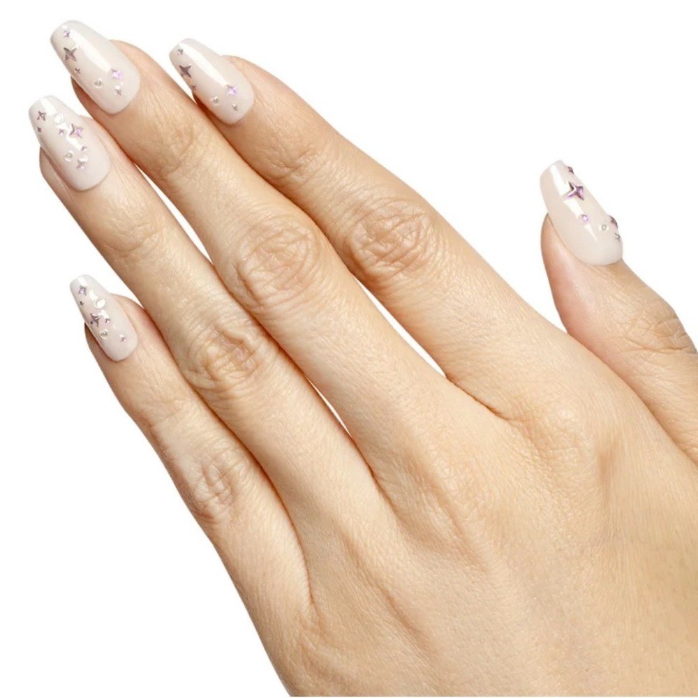 Olive & June Maximalist Instant Mani Press-On Nails – Puffy Sparkles and Pearls