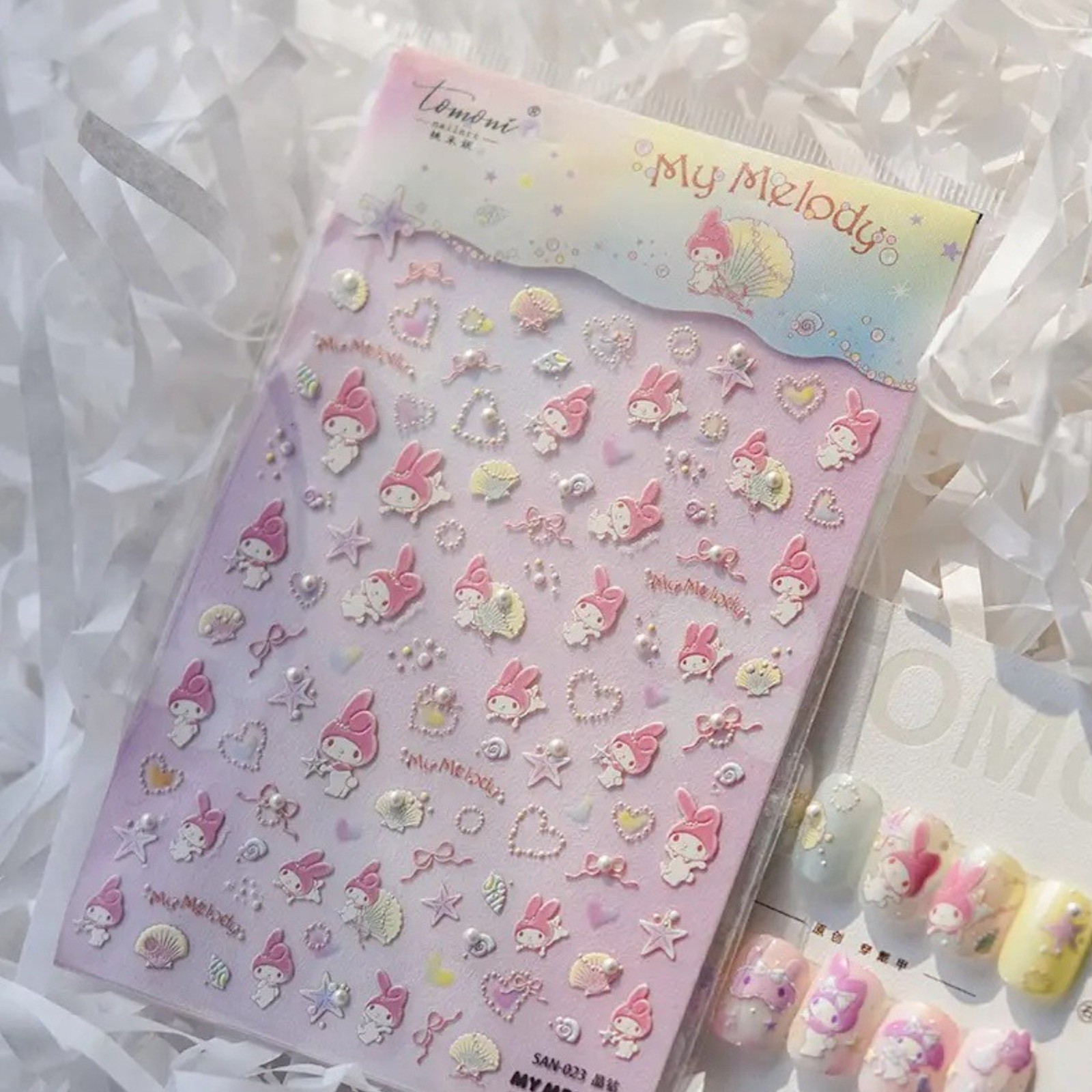 3D Cute Nail Stickers Sanrio Charaters Nail Stickers Nail Supplies for DIY Nail
