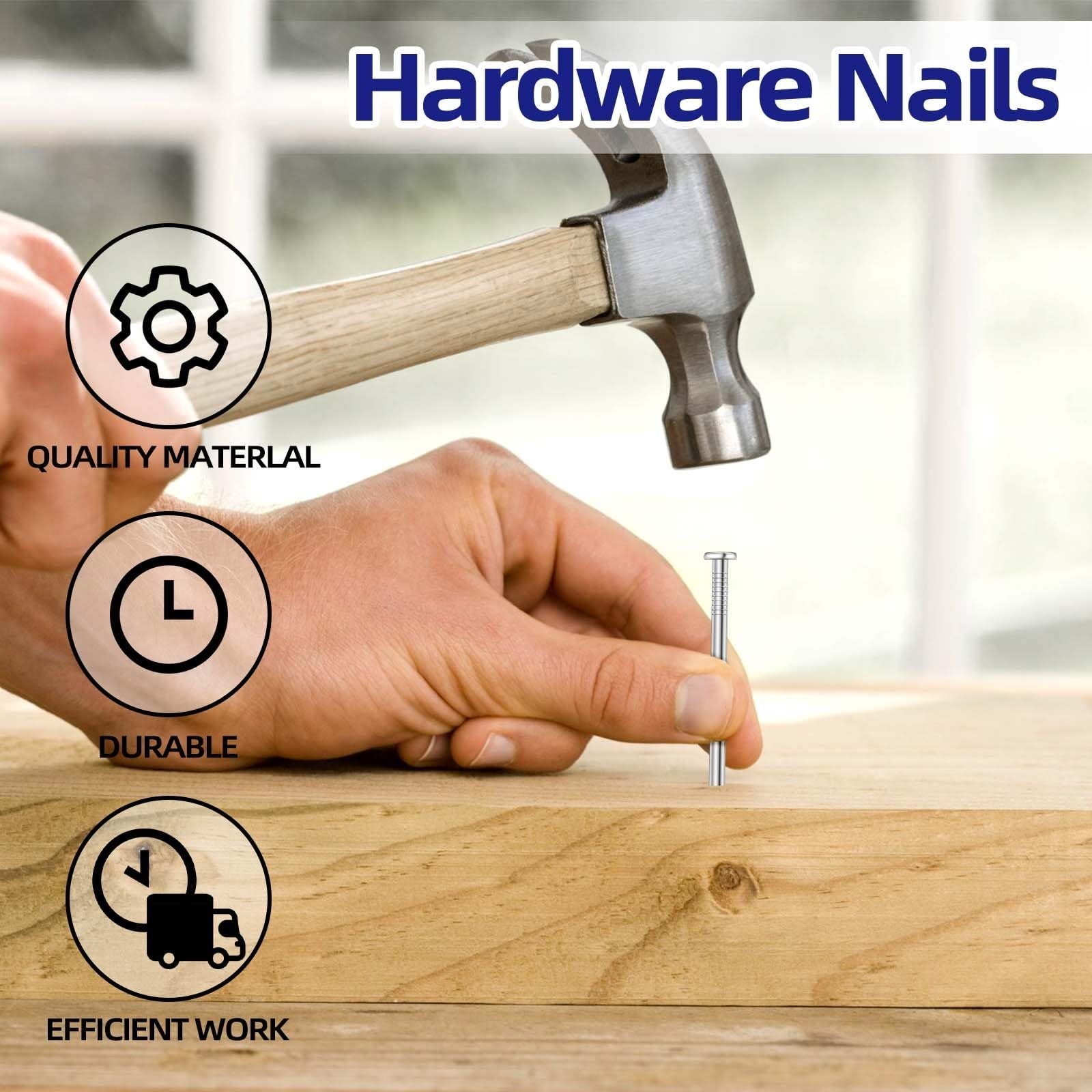 2 Inch Hardware Nails, Stainless Steel Flat Nails, Wood Nails, Wall Nails, Co…