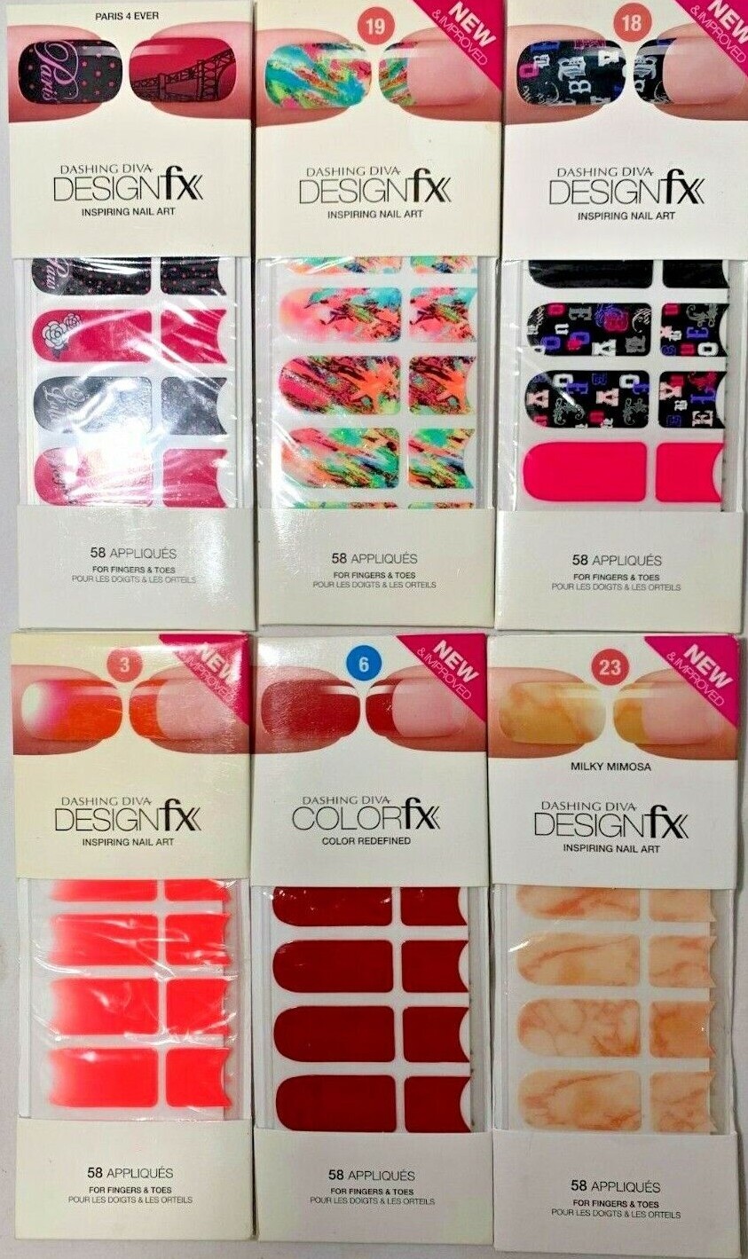 Dashing Diva – Design Fx Inspiring Nail Art – 58 Appliquès- Multiple Colors!