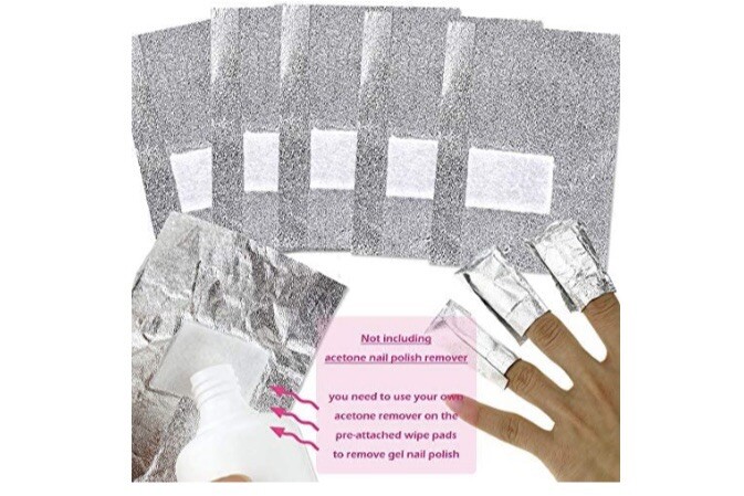 MIILYE Aluminium Nail Arts Removal Foil Wraps. Open Pack 70+ Pieces