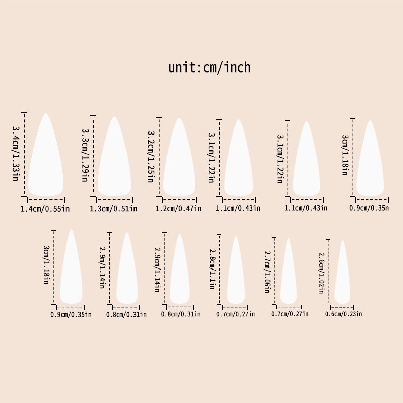 48pcs-Cute Press on Nails with Pink Brown Polka Dots, Bows and Marble, Glossy
