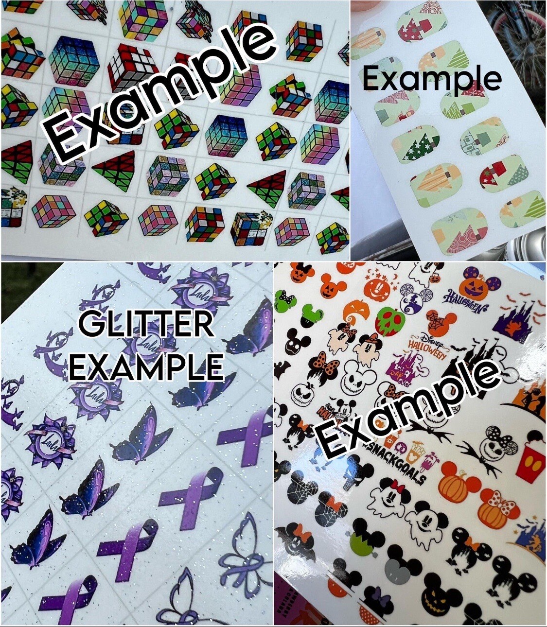 Galaxy Waterslide Nail Decals Set Of 50 Bonus Instructions KC
