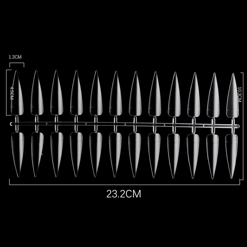 240 Pcs Long Stiletto False Nail Tips Acrylic Full Cover Fake Nails Art Manicure